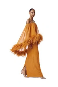 Vestido Versalhes Plumas
