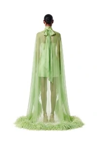 Vestido Fênix Mullet Plumas