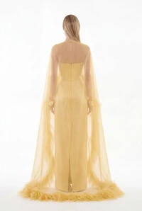 Vestido Alba com Capa Longo