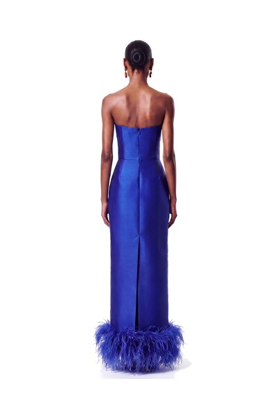 Foto Vestido New Alba Longo Plumas Barra