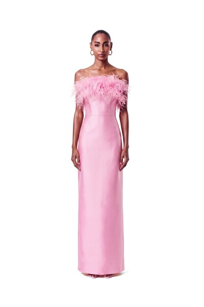 Foto Vestido New Alba Longo Plumas Top
