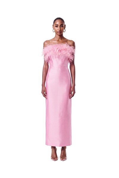 Foto Vestido New Alba Midi Plumas Top
