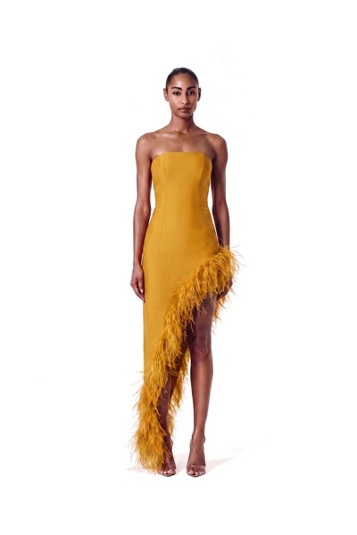 Foto Vestido Raquel Plumas