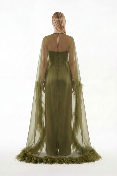 Foto Vestido Alba com Capa Longo