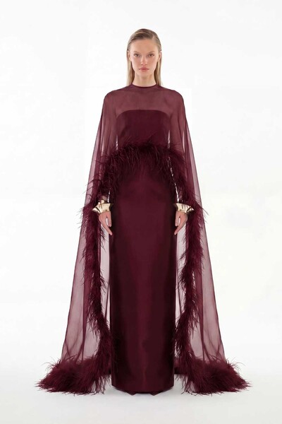 Foto Vestido Alba com Capa Longo