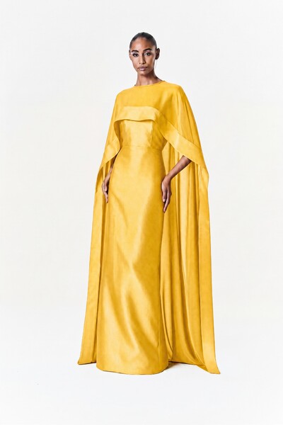 Foto Vestido Alba Longo Com Capa Catarina Longa
