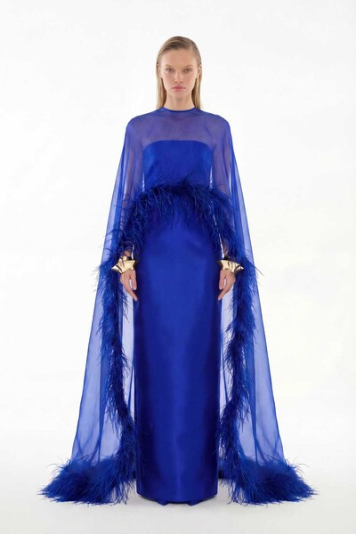 Foto Vestido Alba com Capa Longo