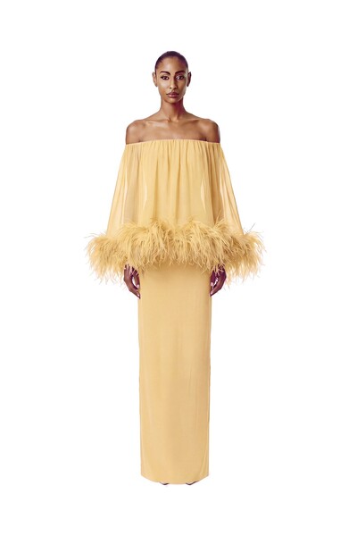 Foto Vestido Versalhes Plumas