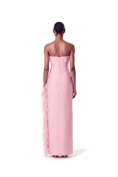 Foto Vestido Raquel Plumas Crepe