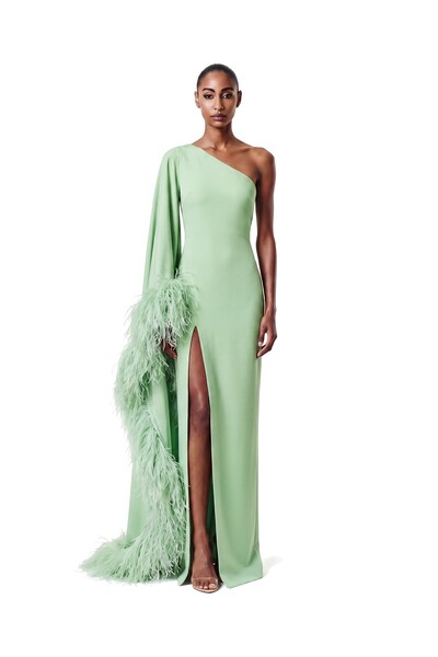 Foto Vestido Celta Plumas
