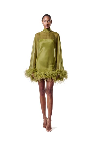 Foto Vestido Fênix Curto Plumas