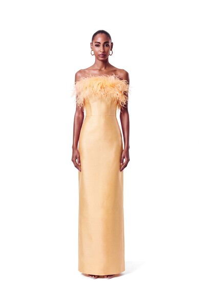 Foto Vestido New Alba Longo Plumas Top