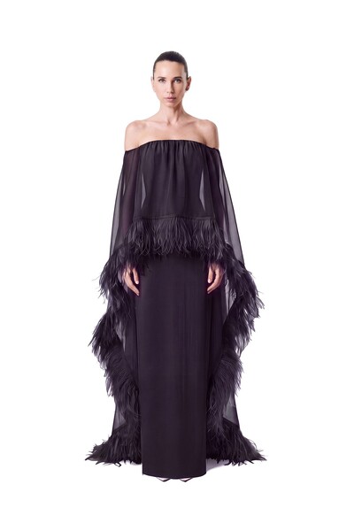Foto Vestido Lille Plumas