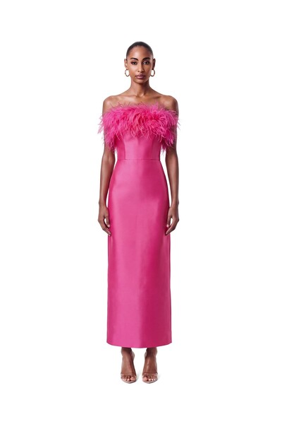 Foto Vestido New Alba Midi Plumas Top