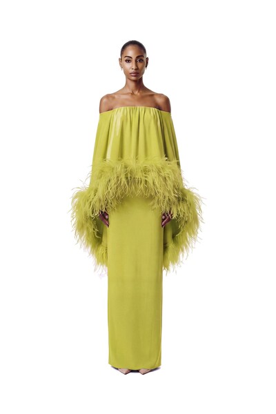 Foto Vestido Versalhes Plumas