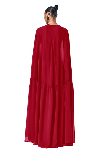 Foto Vestido Alba Longo Com Capa Eleonora