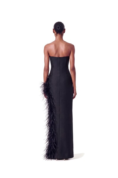 Foto Vestido Raquel Plumas Crepe