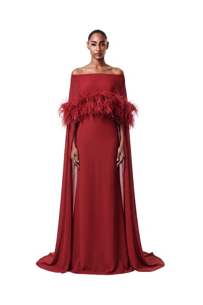 Foto Vestido Selene Plumas