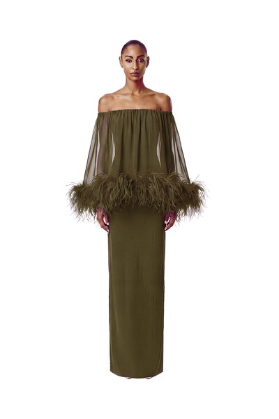 Foto Vestido Versalhes Plumas