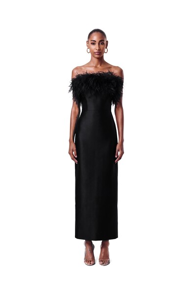 Foto Vestido New Alba Midi Plumas Top