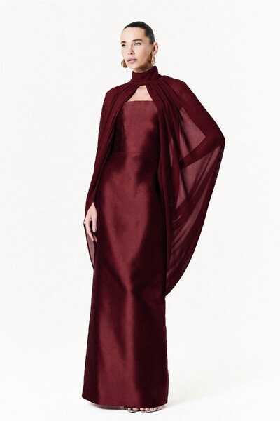 Foto Vestido Alba Longo Com Capa Sophie