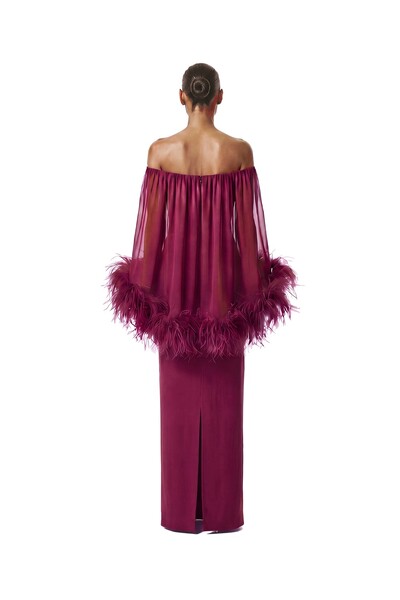 Foto Vestido Versalhes Plumas