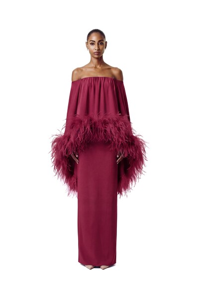 Foto Vestido Versalhes Plumas
