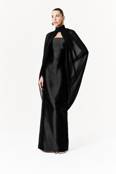 Foto Vestido Alba Longo Com Capa Sophie