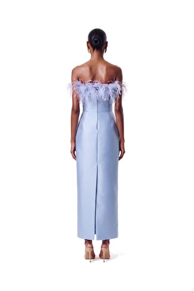 Foto Vestido New Alba Midi Plumas Top