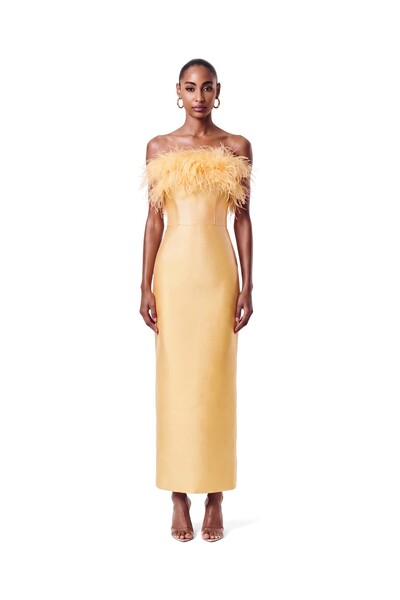 Foto Vestido New Alba Midi Plumas Top