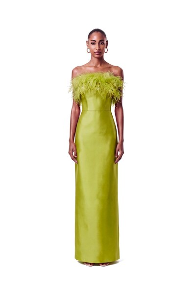 Foto Vestido New Alba Longo Plumas Top