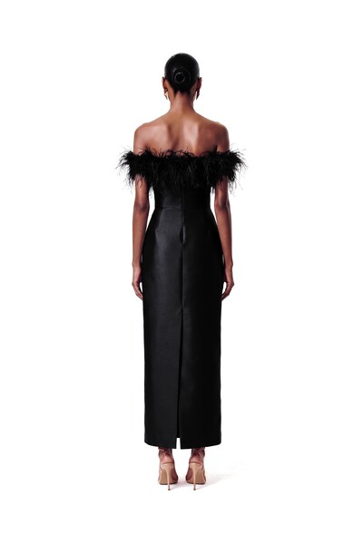 Foto Vestido New Alba Midi Plumas Top