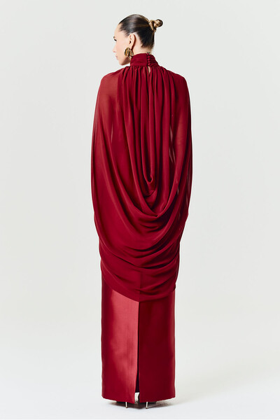 Foto Vestido Alba Longo Com Capa Sophie