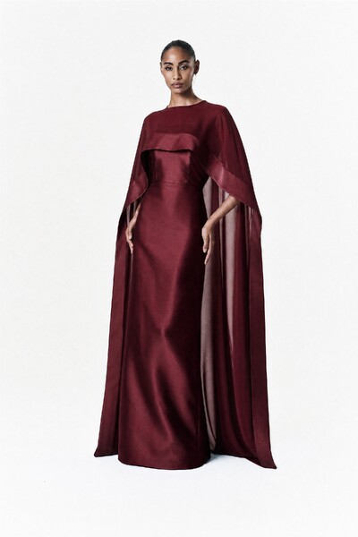 Foto Vestido Alba Longo Com Capa Catarina Longa
