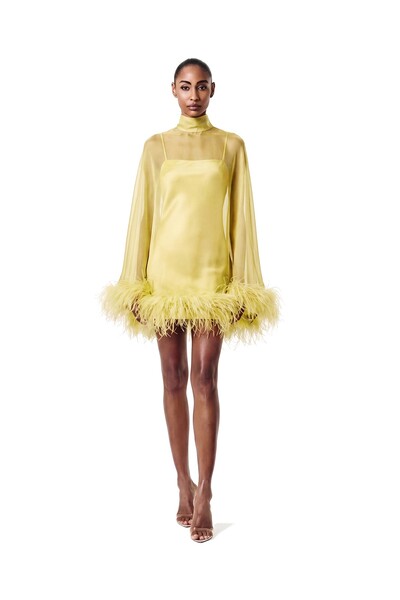 Foto Vestido Fênix Curto Plumas