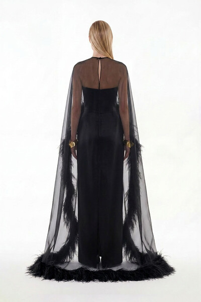 Foto Vestido Alba com Capa Longo