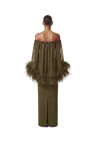Foto Vestido Versalhes Plumas