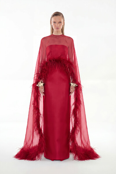 Foto Vestido Alba com Capa Longo