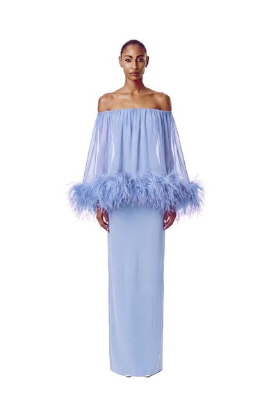 Foto Vestido Versalhes Plumas