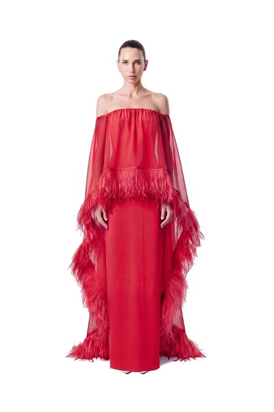 Foto Vestido Lille Plumas