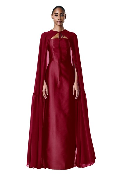 Foto Vestido Alba Longo Com Capa Eleonora