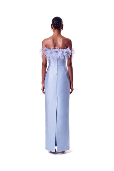 Foto Vestido New Alba Longo Plumas Top