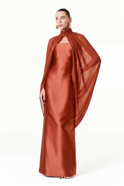 Foto Vestido Alba Longo Com Capa Sophie