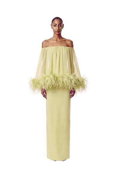 Foto Vestido Versalhes Plumas