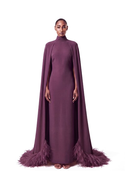 Foto Vestido Morgana Plumas