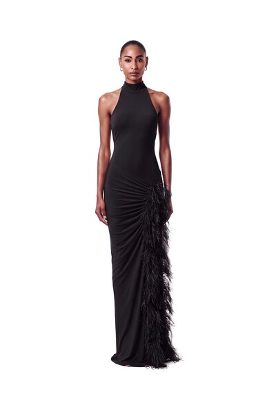 Foto Vestido London Plumas