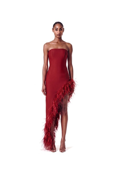 Foto Vestido Raquel Plumas