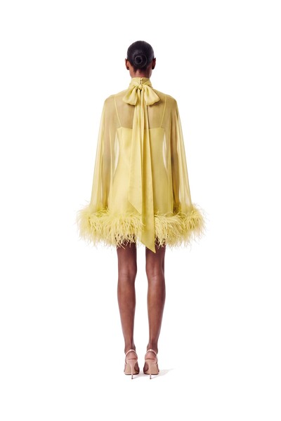 Foto Vestido Fênix Curto Plumas