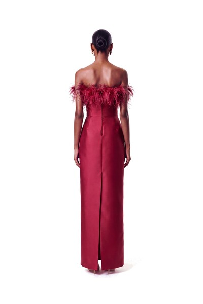 Foto Vestido New Alba Longo Plumas Top