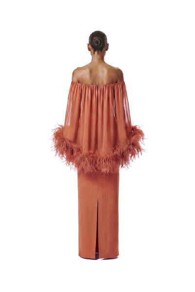Foto Vestido Versalhes Plumas